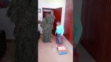 FUNNY VIDEO GHILLIE SUIT TROUBLEMAKER BUSHMAN PRANK try not to laugh Family The Honest Comedy 90