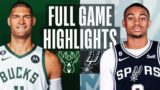 Milwaukee Bucks vs. San Antonio Spurs Full Game Highlights | Nov 11 | 2022 NBA Season