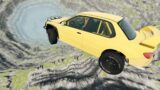 BeamNG drive  –  Leap Of Death Car Jumps & Falls Into Red Water #2