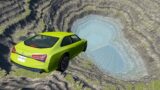 Leap Of Death Car Jumps & Falls Into Pit With Water | BeamNG.Drive
