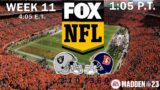 2022 NFL Season – Week 11 – Predictions: Raiders at Broncos – Madden 23