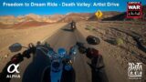 30-minute ride through Death Valley on a Harley
