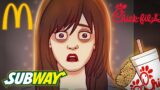 8 FAST FOOD DRIVE THRU Horror Stories Animated