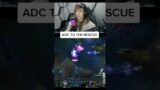 ADC TO THE RESCUE #gaming #leagueoflegends #twitch #twitchclips #gamer #gamerguy #game #gameplay