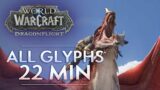 ALL 48 DRAGON GLYPHS IN 22 MIN (Max Dragon Riding Talents Guide) + Weakaura