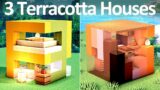 All Terracotta 5×5! 3 Simple Houses for Survival Minecraft! #22