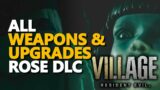 All Weapons Upgrades Locations Shadows of Rose DLC RE 8 Resident Evil Village