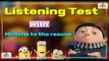 Animated English Lesson: Listening Test with Minions to the Rescue