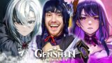 Anime Fan Reacts to EVERY Genshin Impact Version Trailer