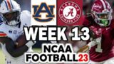 Auburn at Alabama – 11-26-22 Simulation (NCAA 14 w/ updated rosters)