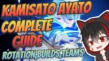 Ayato Kamisato Full Guide – Rotations, Artifacts, Weapons, & Teams