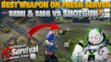 Best Weapon on Fresh Server SMG & SEMI vs SHOTGUN 2vs1 Last Island of Survival