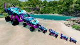 Big & Small AVATAR King Dinoco vs DOWN OF DEATH in BeamNG