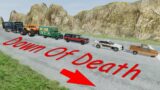 Big & Small Cars VS DOWN OF DEATH #3 | BeamNG.Drive