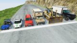 Big & Small Cars VS DOWN OF DEATH #4 | BeamNG.Drive