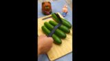 Broken hot cucumber