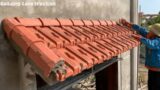 Construction Steps For Roofs On Outdoor Windows With Reinforced Concrete And Terracotta Tiles