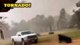 Crazy footage of the tornado outbreak in Texas! Severe storms caused huge damage