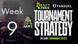 DFS NFL Week 9 Draftkings GPP Strategy and Picks | Tournament Tactics