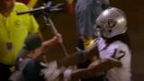 Davante Adams THROWS HELMET & pushes cameraman over after the game