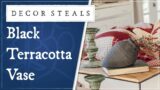 Decor Steals' Black Terracotta Vase