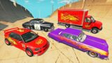 Disney Small Cars vs Big Ramp – Lightning Mcqueen vs DOWN OF DEATH in BeamNG.drive