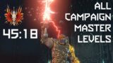 Doom Eternal: All Campaign Master Levels Ultra-Nightmare Speedrun in 45 Minutes