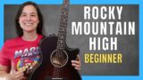 EASY Rocky Mountain High Guitar Lesson for BEGINNERS