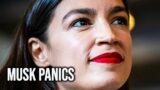 Elon Musk Sent Panicking For Attention By AOC
