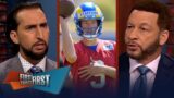 FIRST THINGS FIRST | Nick Wright "full believes" Rams can't defend Super Bowl championship this year