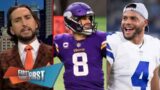 FIRST THINGS FIRST | Nick Wright reacts Dak, Cowboys dominate Vikings in battle of NFC heavyweights