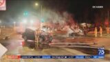 Father, son killed in fiery Woodland Hills crash
