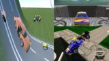 Flying car driving vs beaming drive death games  simulator | Atikage