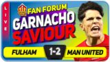 GARNACHO TO THE RESCUE! Fulham 1-2 Manchester United | LIVE Fan's Forum