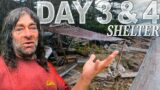 Greg Days 3 & 4 Beach Basecamp Shelter, Food, Water | 30 Day Survival Challenge: Vancouver Island