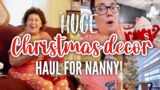 *HUGE* CHRISTMAS DECOR HAUL | surprising nanny with 69 gifts for her 69th birthday!