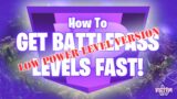 How To Get Battlepass Levels Fast (Fortnite Save The World tutorial) Low Power Level Version