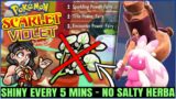 How to Get 1 Shiny Every 5 Mins With NO Salty Herba Mystica – Best Method – Pokemon Scarlet Violet!