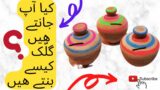 How to make a piggy bank/Gullak kese bante he/terracotta crafting