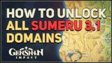 How to unlock All Sumeru 3.1 Domains Genshin Impact