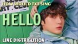 How would TXT sing HELLO by TREASURE? [Line Distribution]