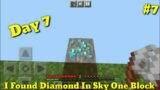 I Found Diamond Sky One Block In Minecraft #7 | Day 7 | Gamerz Boy Jitesh |