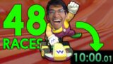 I speedran 48 TRACKS in Mario Kart