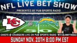 Kansas City Chiefs vs Los Angeles Chargers LIVE Bet Stream | NFL Football Week 11 l