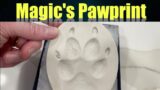 Magic the Great Dane's Paw Print