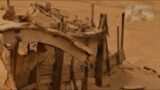 Mars: Perseverance Rover – Find a structure made with wooden beams on the surface of mars