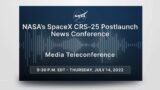 Media Briefing:  NASA's SpaceX CRS-25 Postlaunch News Conference
