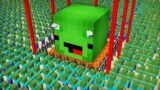 Mikey & JJ Security Base In Zombie Apocalypse in Minecraft (Maizen Mizen Mazien)