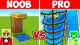 Minecraft NOOB vs PRO: GIANT WATER PARK BUILD CHALLENGE