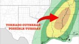 Mississippi Valley Tornado Outbreak Possible Tuesday (11-29) – November 27, 2022